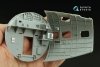 Quinta Studio QD32236 Boeing B-17E/F Navigator, bombardier, waist and tail gunners compartments. 3D-Printed coloured Interior (HK models) 1/32